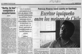 Escritor iquiqueño entre los mejores de Chile  [artículo]