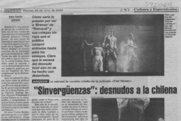 "Sinvergüenzas", desnudos a la chilena  [artículo] Andrea González