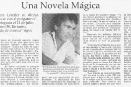 Una novela mágica  [artículo] Carolina Andonie Dracos