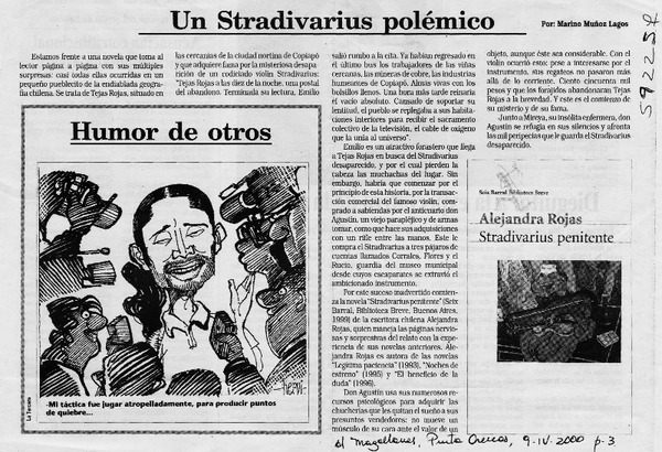 Un strdivarius polémico  [artículo] Marino Muñoz Lagos