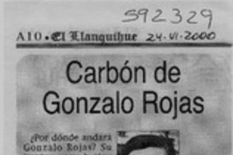 Carbón de Gonzalo Rojas  [artículo] Nelson Navarro Cendoya