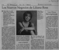 Los nuevos negocios de Liliana Ross  [artículo]