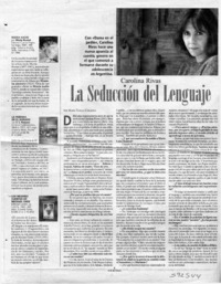 La seducción del lenguaje  [artículo] María Teresa Cárdenas