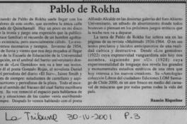Pablo de Rokha  [artículo] Ramón Riquelme