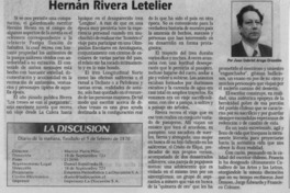 Hernán Rivera Letelier  [artículo] Juan Gabriel Araya Grandón