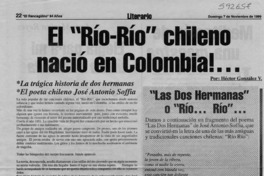 El "Río-Río"chileno nació en Colombia!  [artículo] Héctor González V.