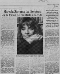 Marcela Serrano, la literatura es la forma de mentirle a la vida  [artículo]