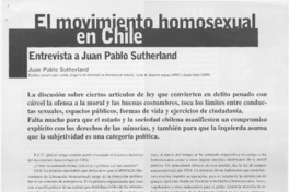 El movimiento homosexual en Chile  [artículo]