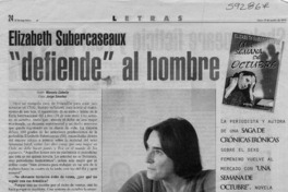 Elizabeth Subercaseaux "defiende" al hombre  [artículo] Marcelo Cabello