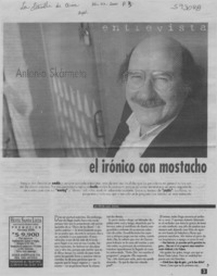 El irónico con mostacho  [artículo] Alfredo López Jiménez