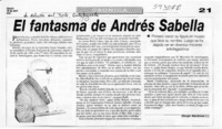 El fantasma de Andrés Sabella  [artículo] Sergio Mardones L.