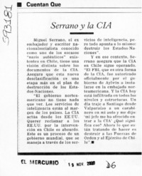 Serrano y la CIA  [artículo]
