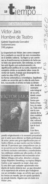 Víctor Jara hombre de teatro  [artículo]