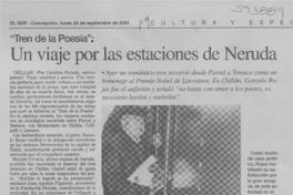 Un viaje por las estaciones de Neruda  [artículo] Carolina Parada