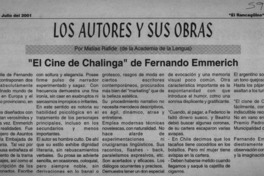 "El csne de Chalinga" de Fernando Emmerich