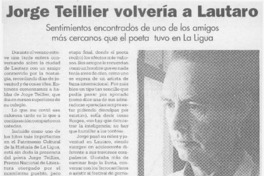 Jorge Teillier volvería a Lautaro  [artículo] Arturo Quezada Torrejón