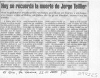 Hoy se recuerda la muerte de Jorge Teillier  [artículo]