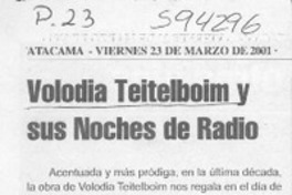Volodia Teitelboim y sus Noches de radio  [artículo]