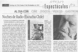 Noches de radio (Escucha Chile)  [artículo]