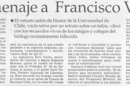 Homenaje a Francisco Varela  [artículo]