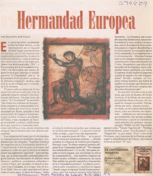 Hermandad europea  [artículo] Francisco José Folch