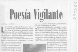 Poesía vigilane  [artículo] Armando Uribe
