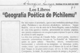 José Vargas Badilla, "Geografía poética de Pichilemu"  [artículo] José Arraño Acevedo