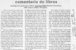 Antología de la poesía joven chilena  [artículo] Antonio Rojas Gómez