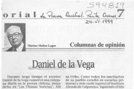 Daniel de la Vega  [artículo] Marino Muñoz Lagos