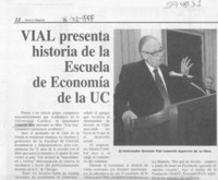 Vial presenta historia de la Escuela de Economía de la UC  [artículo]