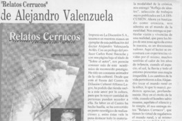 "Relatos cerrucos" de Alejandro Valenzuela  [artículo]