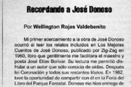 Recordando a José Donoso