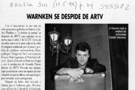 Warnken se despide de ARTV  [artículo]