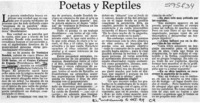 Poetas y reptiles  [artículo]