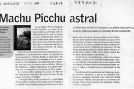 Machu Picchu astral  [artículo]