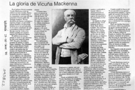 La gloria de Vicuña Mackenna  [artículo] Luis Alberto Mansilla