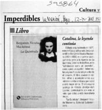 Catalina, la leyenda continúa  [artículo]