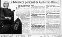 La biblioteca personal de Guillermo Blanco  [artículo]