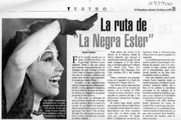 La ruta de "La Negra Ester"  [artículo] Sergio Tanhnuz