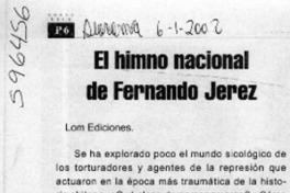 Himno nacional de Fernando Jerez  [artículo]