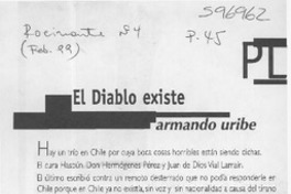 El diablo existe  [artículo] Armando Uribe