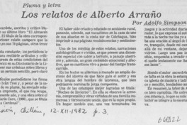Los relatos de Alberto Arraño