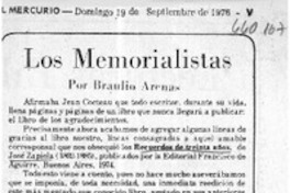 Los memorialistas  [artículo] Braulio Arenas.