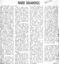 Mario Bahamonde  [artículo] M. R. B.