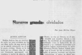 Nuestros grandes olvidados  [artículo] Luis Merino Reyes.