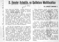 D. Amador Astudillo, un quillotano multifacético  [artículo] Adolfo Simpson T.