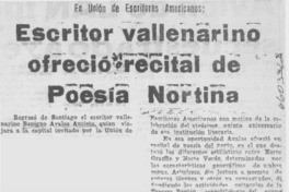 Escritor vallenarino ofreció recital de poesía nortina.
