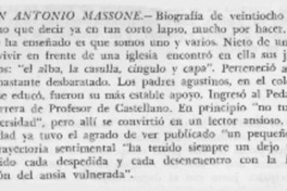 Juan Antonio Massone.