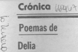 Poemas de Delia Domínguez