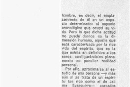 Perspectiva de Jaime Eyzaguirre  [artículo] Adolfo Ibáñez Santa María.